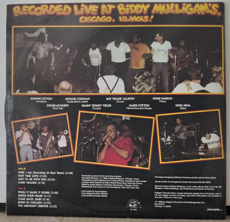 JAMES COTTON AND HIS BIG BAND Live From Chicago Mr. Superharp Himself! AUS LP - Image 2 of 3