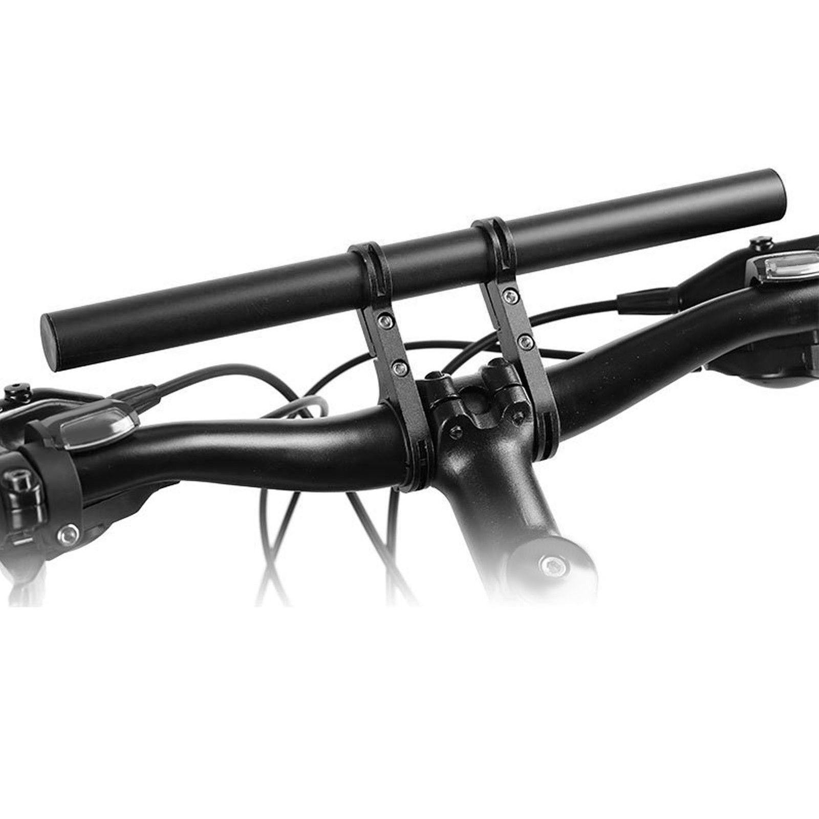 Bike Handlebar Extender Double Clamp Aluminum Alloy Handlebar Extender HG