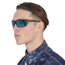 Costa Del Mar Tailfin Green Mirror Polarized Rectangular Men's Sunglasses 6S9113