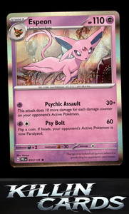 Espeon 033/131 Pokemon Rare SV: Prismatic Evolutions Card NM