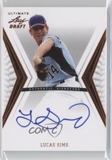 2012 Leaf Ultimate Draft Lucas Sims #BA-LS1 Auto 2u6
