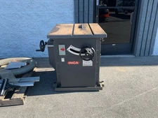 INCA 2100SE Professional Table Saw Injecta 341.033.21 250v 1PH Swiss Wheel Base