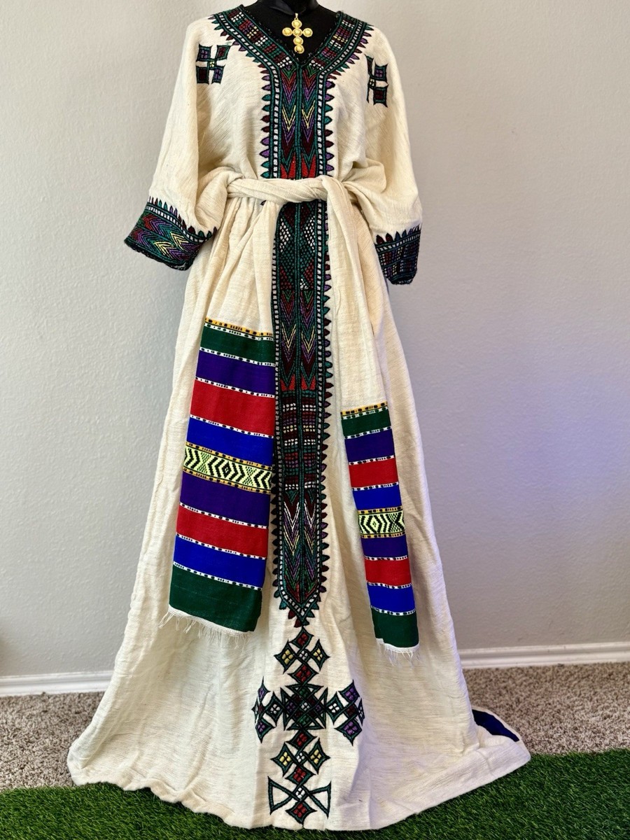ethiopian cotton dress Handmade Ethiopian Cotton Dress
