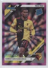 2019-20 Panini Chronicles Press Proof Purple Laser Christian Kabasele #166 7s2