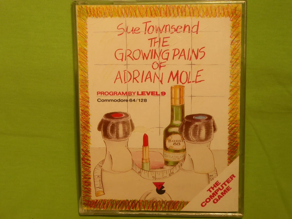 3 x Commodore Software Kassette für C64/128 The Growing of Adrian Mole NEU