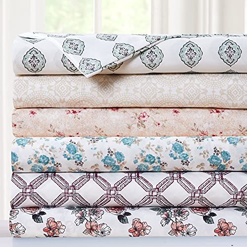 Printed 4-Piece Extra Soft Bedding Sheets & Pillowcase Set, Full Rose Bloom - Picture 5 of 5