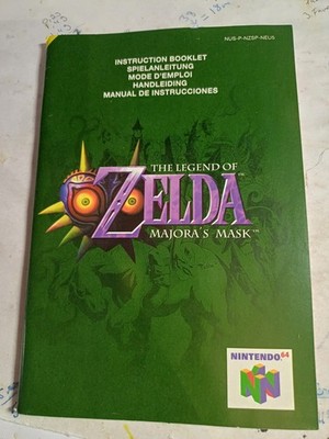 The Legend of Zelda: Majora's Mask + N64 + Original Anleitung + Multi Language