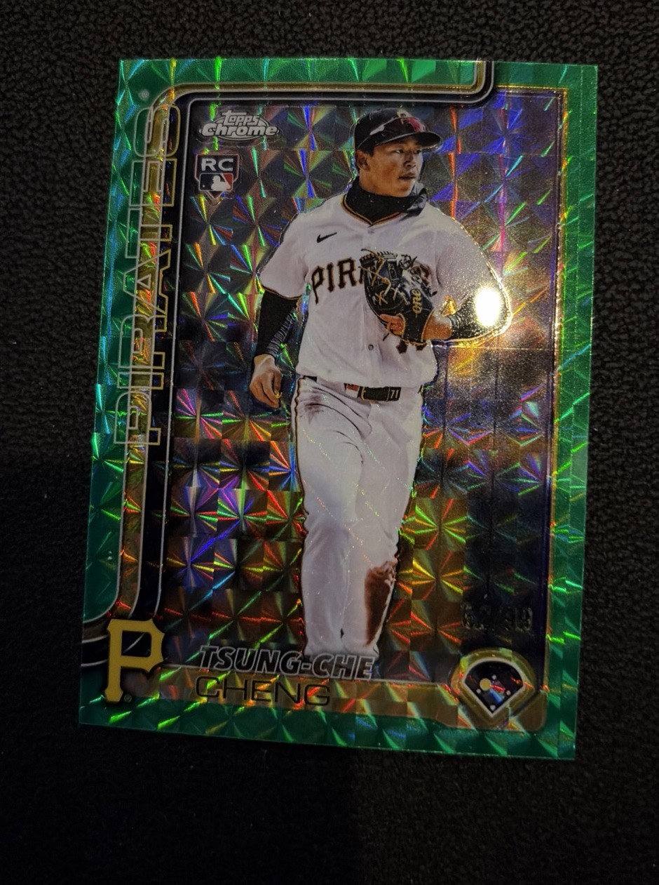 2025 Topps Chrome Update - Tsung-Che Cheng #USC74 Green Geometric Refractor /99