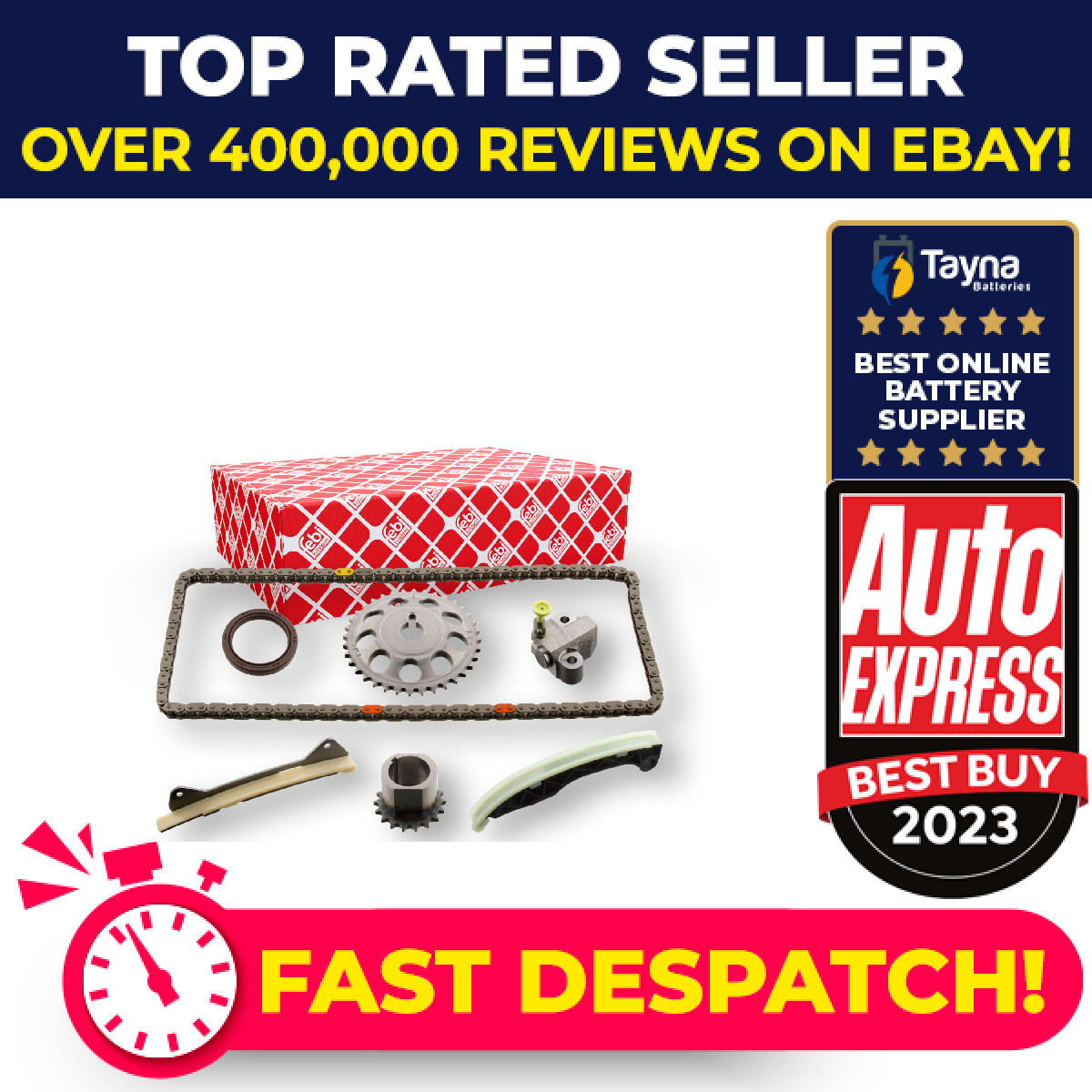 Timing Chain Kit fits DAIHATSU CUORE Mk7 1.0 2007 on 1KR-FE 1350621020 Febi New