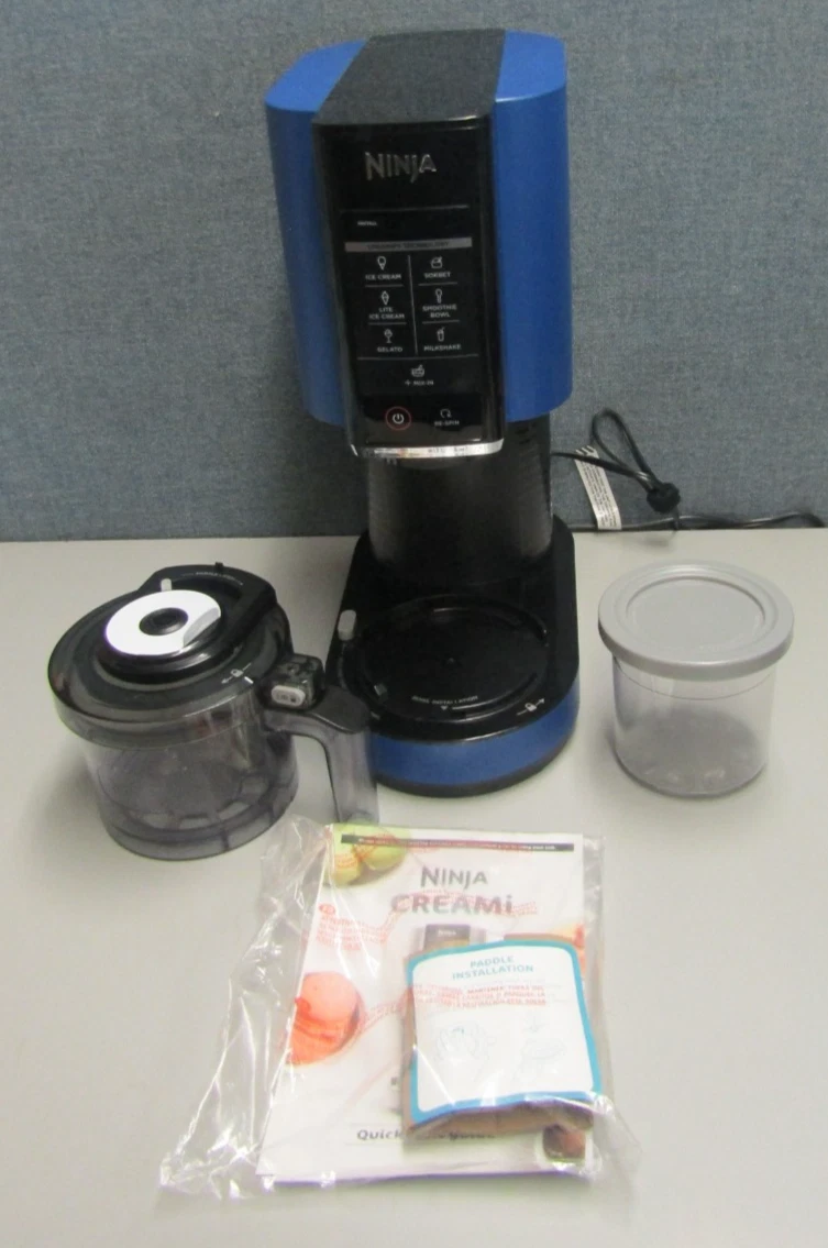 NINJA NC301 CREAMI ICE CREAM MAKER FROZEN TREATS GELATO SMOOTHIES MILKSHAKES