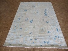 8'10 x 12'4 Hand Knotted Gray Modern Oushak Oriental Rug G16901