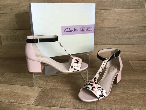 Sandali CLARKS SOMERSET DONNA ORZO BELLE ROSA NUDO UK 5 D EU 38 *NUOVI*