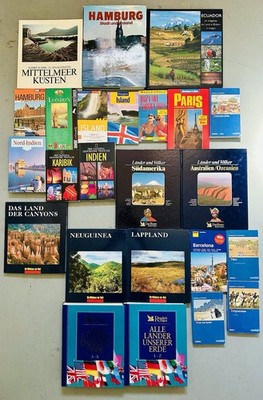 24 Reiseführer Fotobücher Konvolut Paket Karibik Indien Island Hamburg