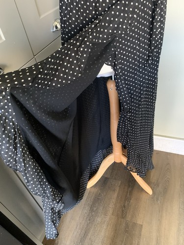 Whistles Black & White Polka Dot Wrap Style Dress 10 - Bild 9 von 12