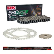 Kit catena Kawasaki ZZR 600 (ZX600D) 90-92, RK EXTRA rinforzata, anello XW