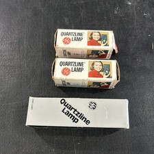 Lot Of 3 VINTAGE GE QUARTZLINE PROJECTION LAMP BULB DYS FAD 120V 600W 650W