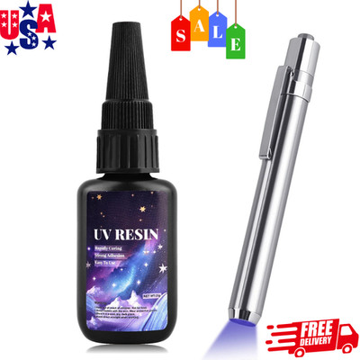 Uv Bonding & Welding Glue Kit, Quick-dry for Glass, Metal, Wood Crafts