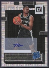 2022-23 Donruss #220 Malaki Branham Rated Rookie Signatures Choice Auto Spurs
