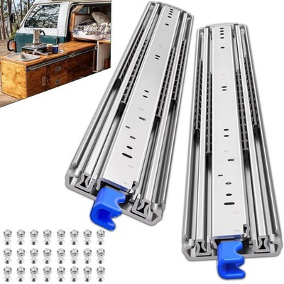 500 Lbs Heavy Duty Drawer Slides with Lock,12 14 16 18 20 22 24 26 28 30 32 3...