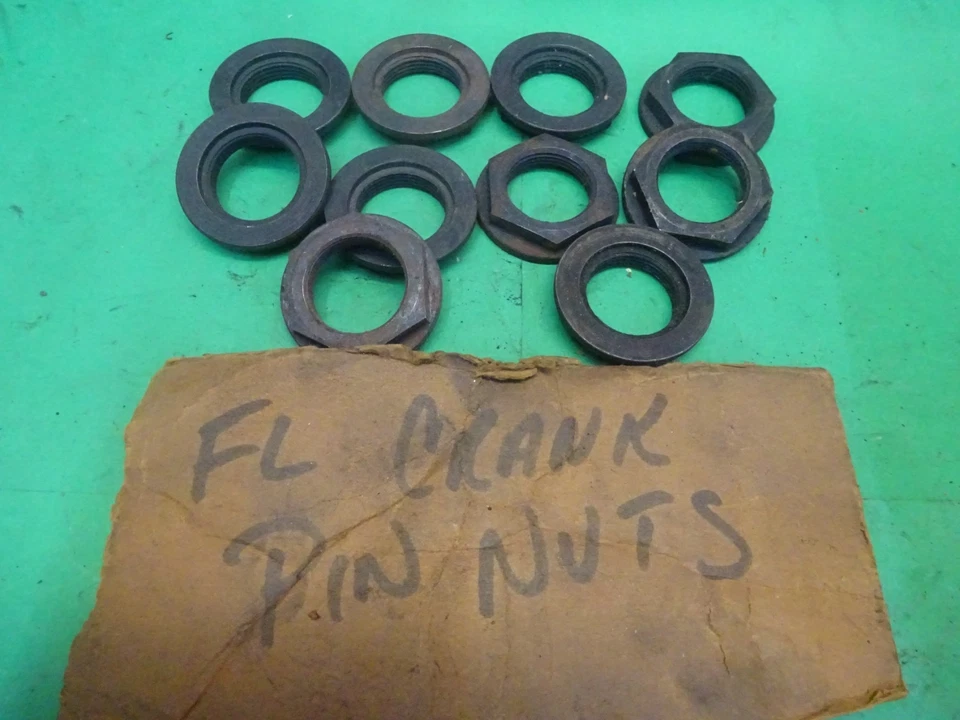 Harley Davidson BIG TWIN FL'S OEM/rpl nuevo paquete completo de 10 tuercas de manivela Foto 3 de 4