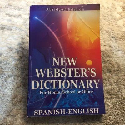 New Webster's Spanish English English Spanish Dictionary Paperback Book 2006