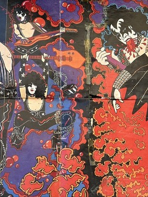 Vintage 1978 Original KISS Mural Posters 1-4 | eBay