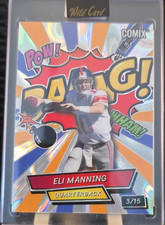 Wild Card COMIX 2025 Eli Manning BAANG! Football Serial Numbered 3/15