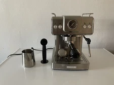 Neretva 15 Bar Stainless Model 2-in One Espresso/ Creamer