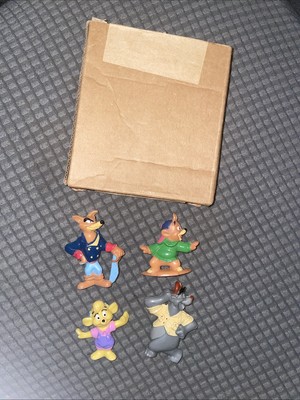 TAIL SPIN (1991) -- Kellogg's Cereal Premium -- Mail Away Set of 4 Figures w/box