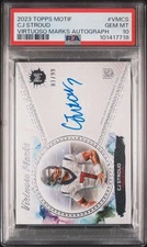 2023 Topps Motif CJ Stroud Virtuoso Marks On Card Rookie Auto /99 PSA 10