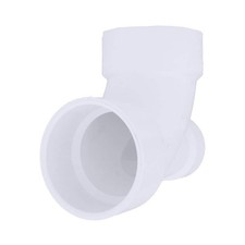 Charlotte Pipe 4x4x2 Pvc Dwv 90-degree Hub X Hub Elbow Fitting Low Heel Inlet
