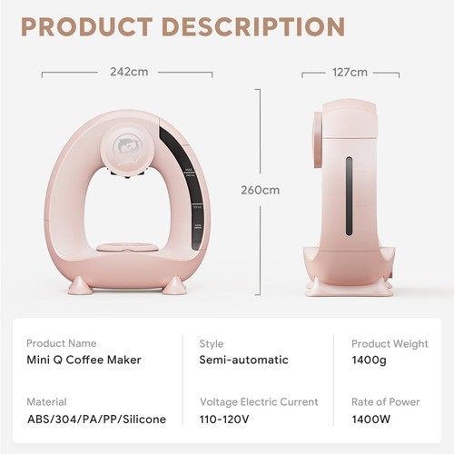 Single Serve Coffee Maker For KCup/Ground Coffee, MINI Q Americano 2 - Picture 3 of 5