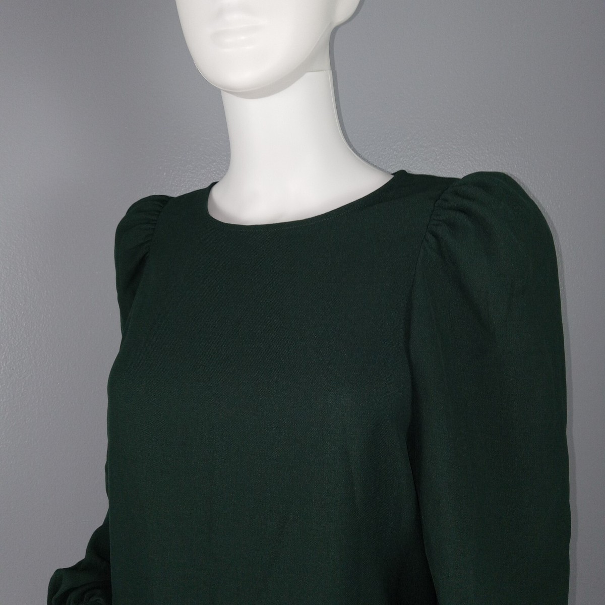 h&m long sleeve mini dress Ladies - Gray Melange Rib-Knit Boat-Neck Dress - Size: M
