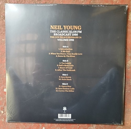 Neil Young The Classic KLOS FM Broadcast 1986 Volume One - Double Vinyl 2 x LP - Picture 2 of 4