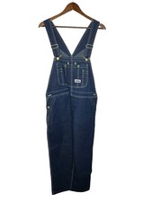 Big Smith Overalls Mens Size 36x30 Dark Blue Denim Workwear