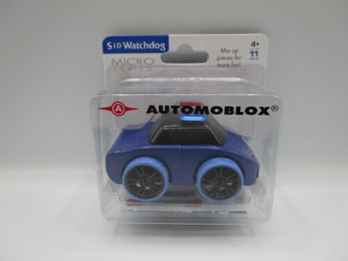 Automoblox S10 Watchdog Micro Series Wooden Police Car Interchangeable Parts New - Picture 1 of 2