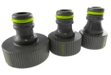 Outdoor threaded tap connectors to garden hose,5 YEAR GUARANTEE! 1/2",3/4"+1"