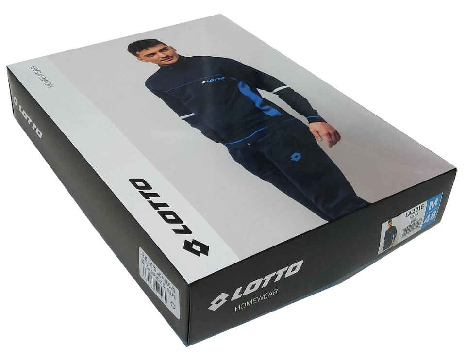 TUTA UOMO GIOVANILE SPORT E TEMPO LIBERO FELPATA INVERNALE FELPA FULL ZIP LOTTO - Imagen 4 de 4