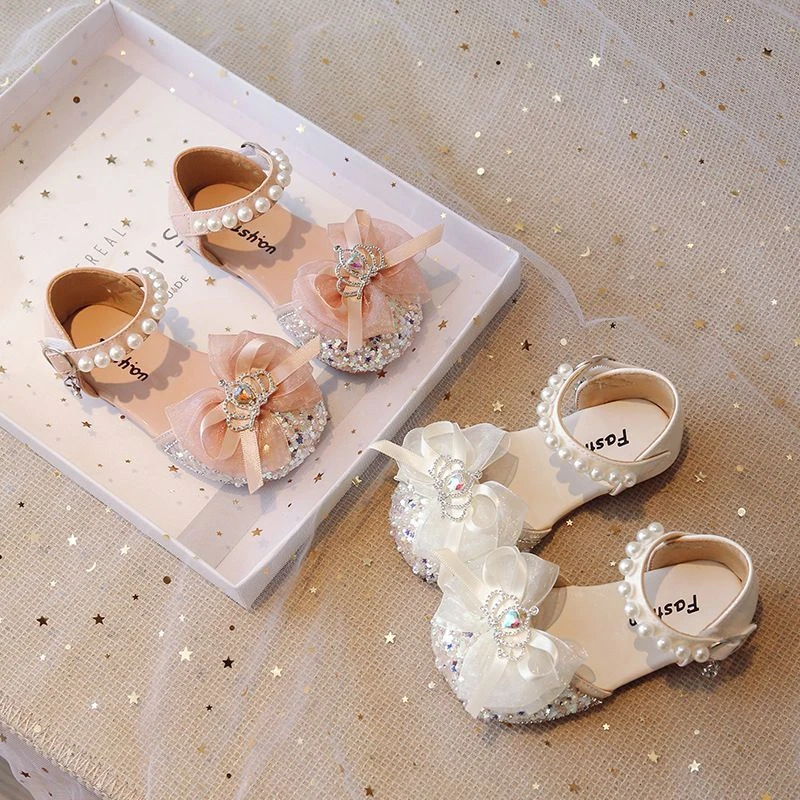 Sparkle bow sandals sale