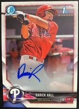 2018 Bowman Chrome CPA-DH Darick Hall autograph Bowman 1st PHILLIES - Nice Card!