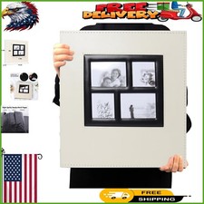 Deluxe Beige Leather Photo Album - 600 Pocket Memory Keeper for Every Occasion