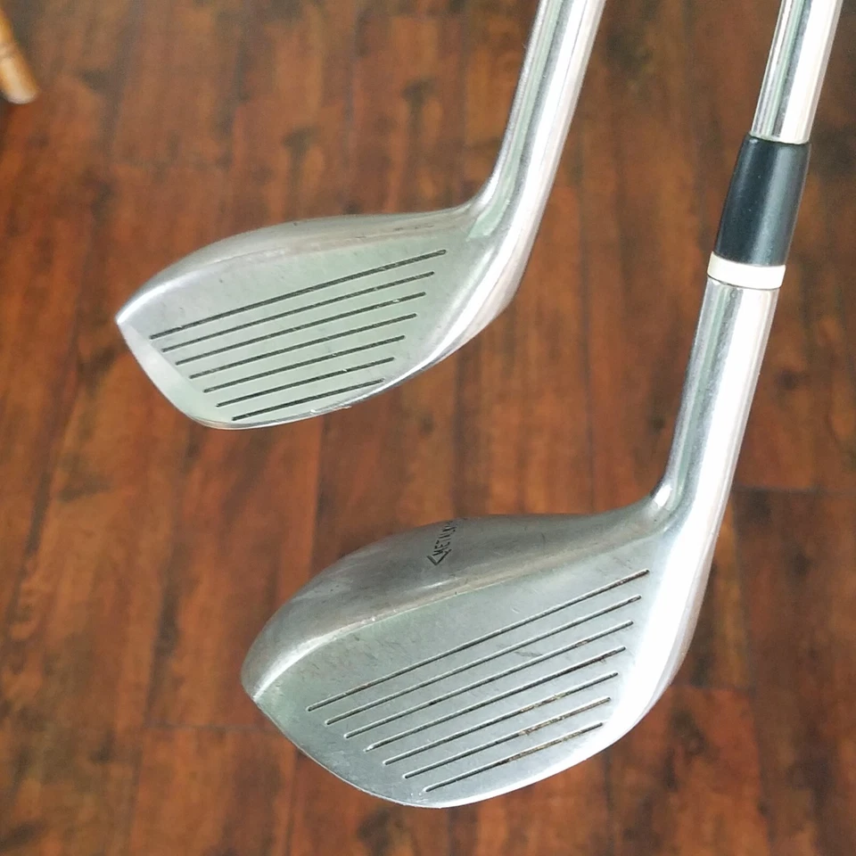 Vintage TaylorMade Youth 33.5" 3 Metalwood + un 32" Youth 5 Pittsburgh Caqui Foto 4 de 4