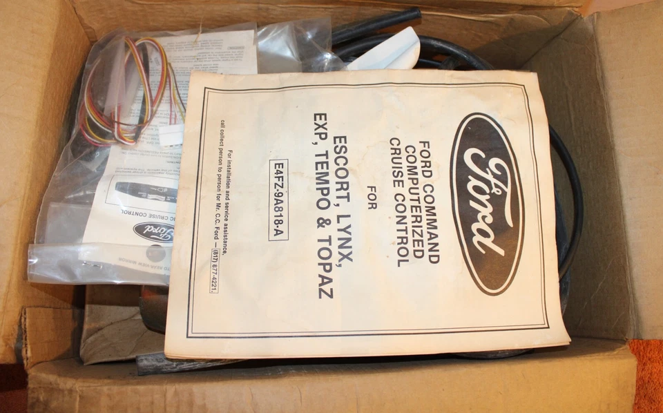 Escort EXP Lynx Tempo Topaz 1984 1985 kit de control de velocidad de crucero electrónico nuevo de lote Foto 2 de 4