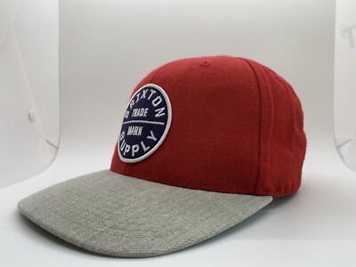 Brixton Supply Cap Hat Adult Snapback Red Acrylic Wool | eBay
