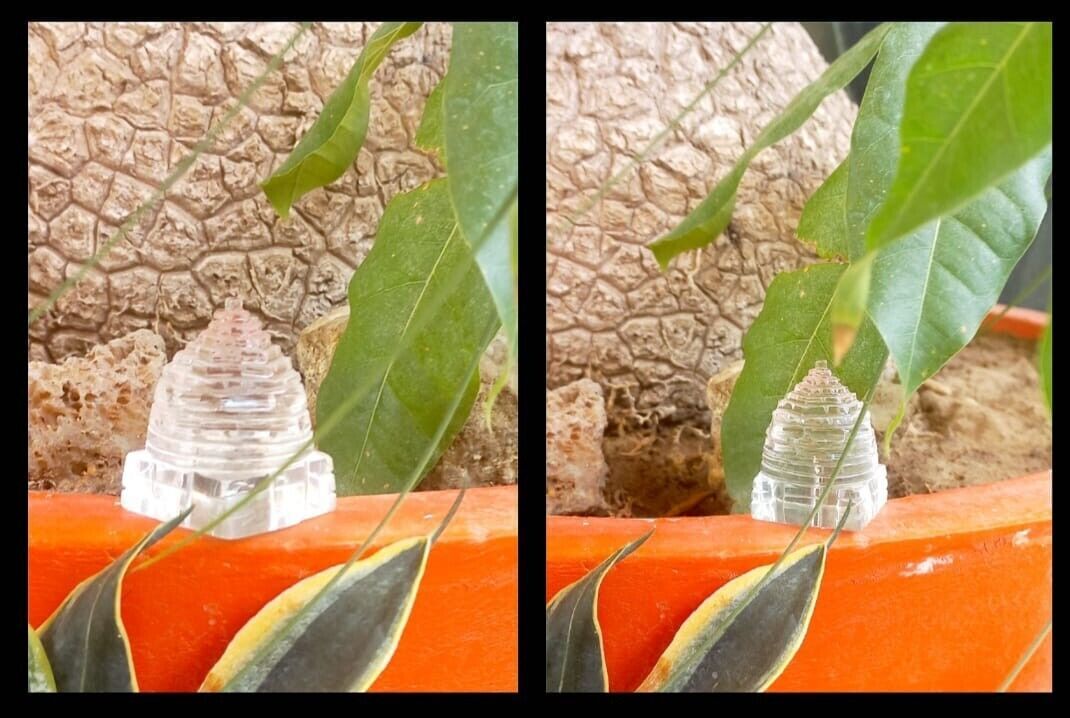 Shree Yantra Sri Crystal Quartz Energized Religiöses...