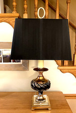 Uttermost Chrissy Table Lamp 26919 Black Swir...