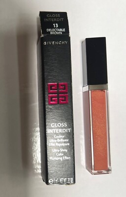 GIVENCHY Gloss Interdit Lip Gloss - 13 Delectable Brown, NIB