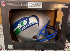 SEATTLE SEAHAWKS Signed STEVE LARGENT Full Size Helmet With COA