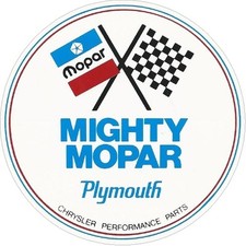 Mighty Mopar Performance 4 Classic Vintage Sticker Decal Nhra Ratrod Street Rod