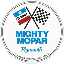 Mighty Mopar Performance 4" Classic VIntage sticker decal NHRA RatRod Street Rod